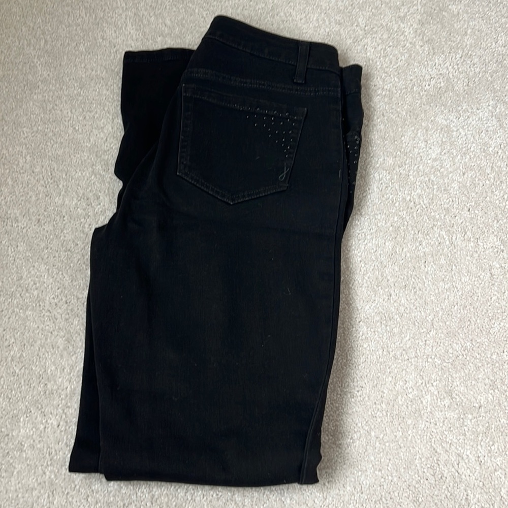 Stretchy black jeans